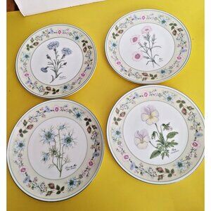 Aynsley Bone China collectors plates set Flowers From the Gardens of Old England